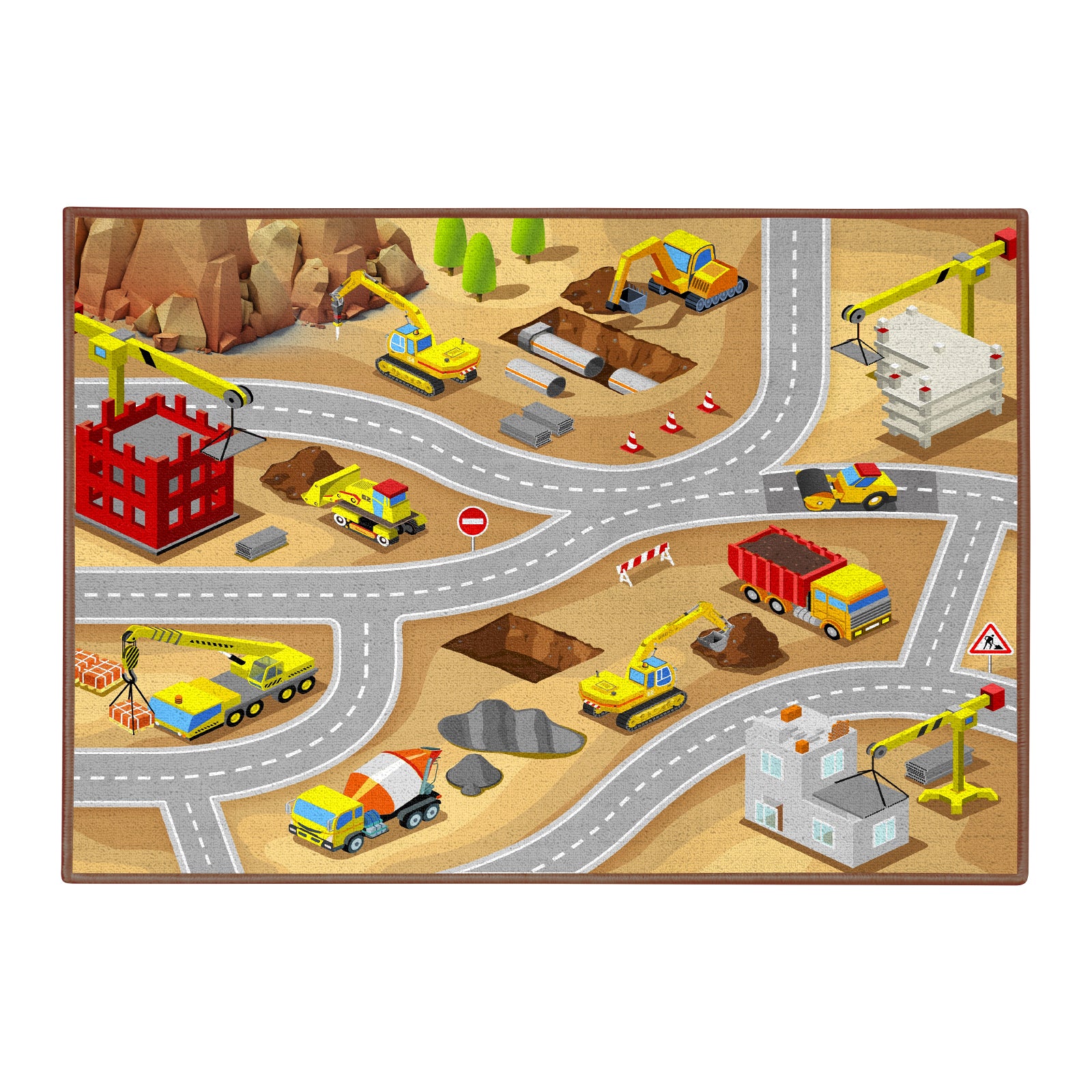 Boom City C008 Trucks Play Carpet