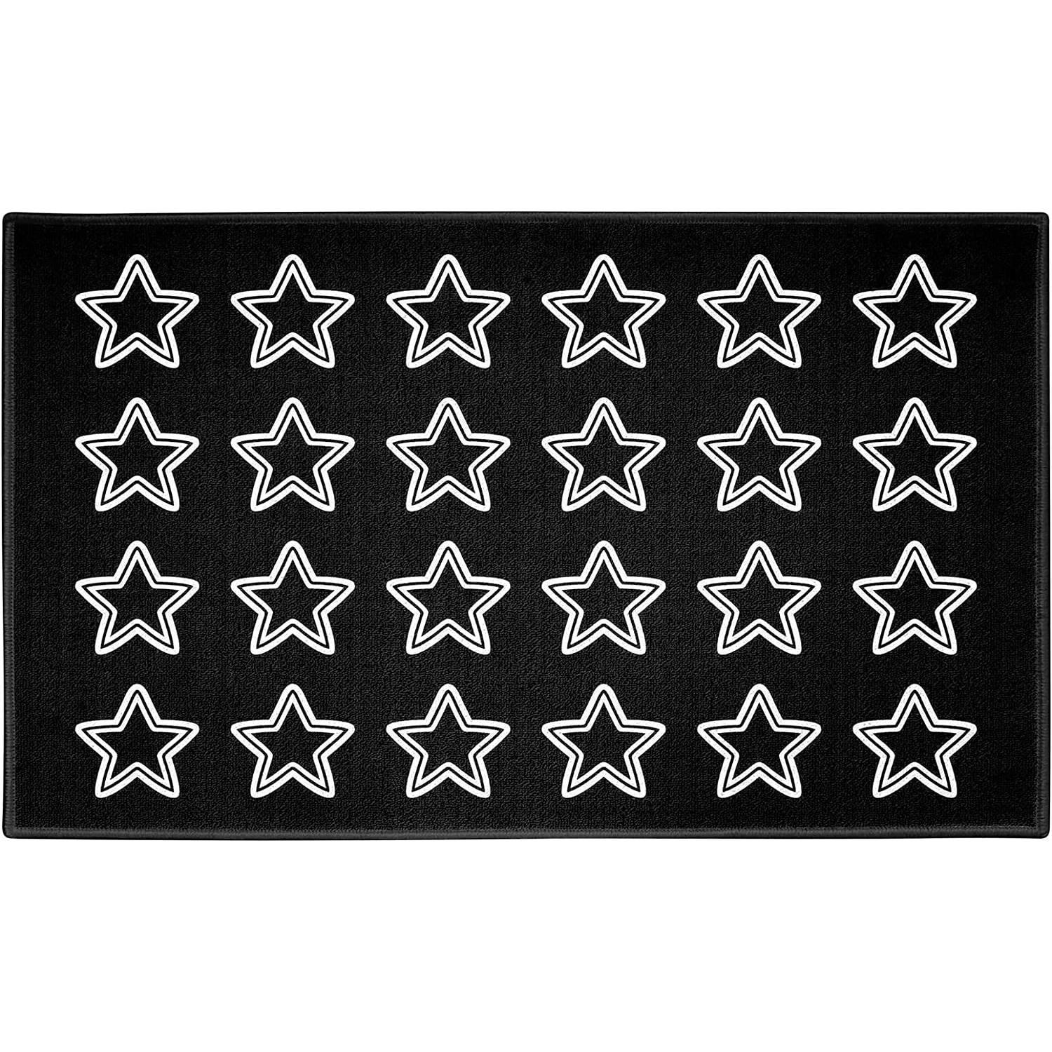 13'x7'5"-8'5"x6'5" Star Area Reading Rug with Non-Slip Backing School Classroom Seating Carpet - BooooomJackson -Kids Rugs Carpet