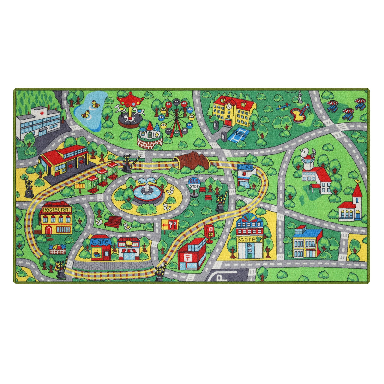 Boom City C001 Kids Car Rug