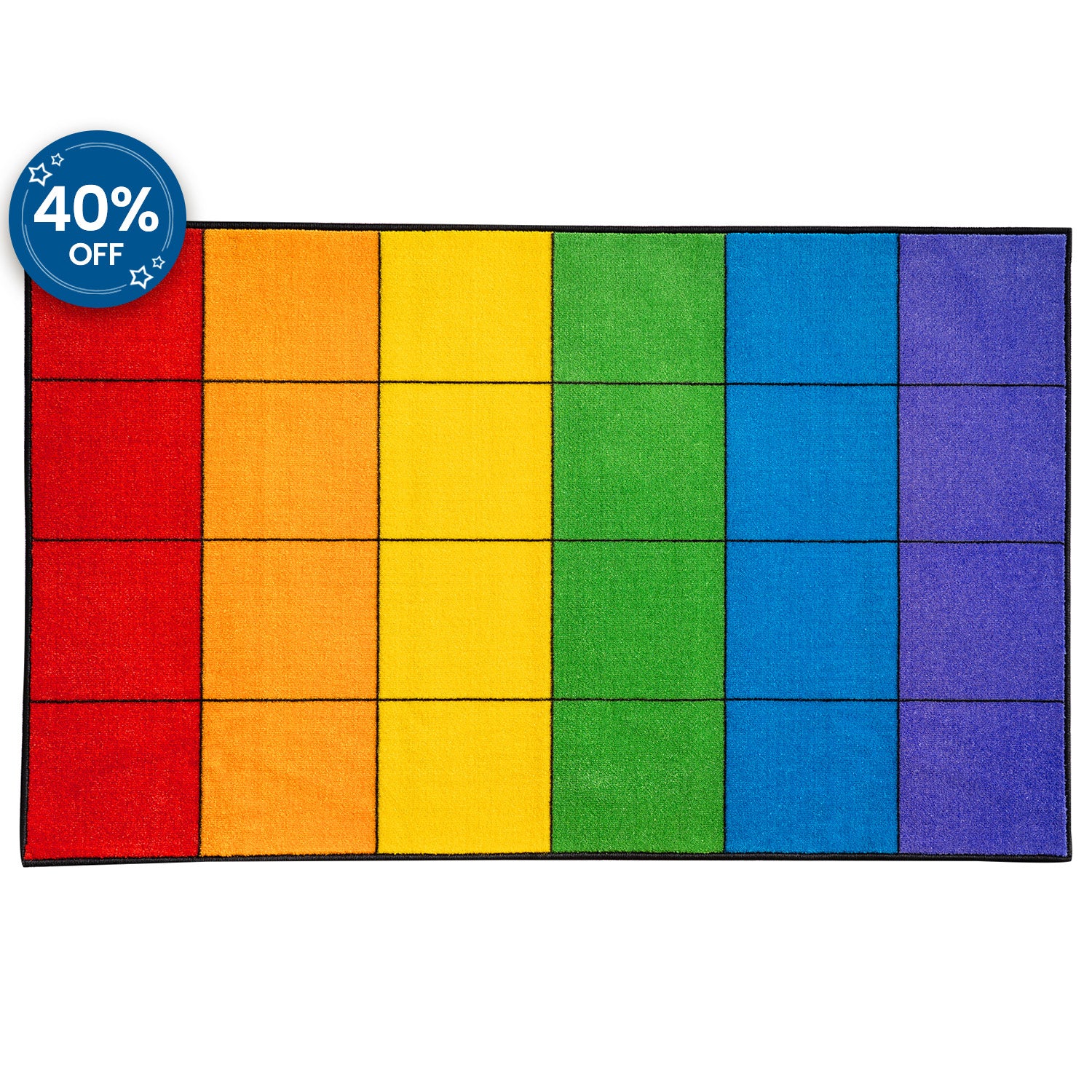 Boom Puzzle P008 Rainbow Classroom Rug