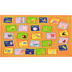 59”x39“ Alphabet Rug Non Slip Colorful Kids Rug - BooooomJackson -Kids Rugs Carpet