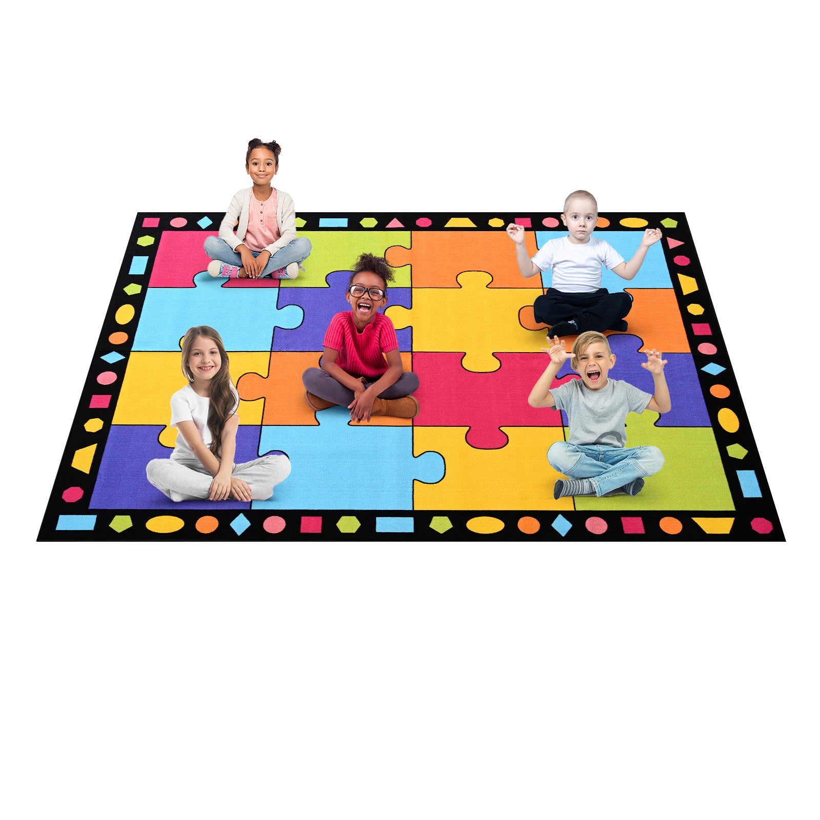 Boom Puzzle P009 Colorful Classroom Rug