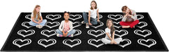 13'x7'5"-8'5"x6'5" Large Heart Classroom Carpet - BooooomJackson -Kids Rugs Carpet