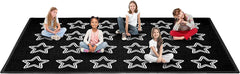13'x7'5"-8'5"x6'5" Star Area Reading Rug with Non-Slip Backing School Classroom Seating Carpet - BooooomJackson -Kids Rugs Carpet