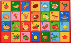 Booooom Jackson ABC Rug Alphabet Rug Area Rug for Kids Room Kids Rug for Playroom Non Slip Non Fading Letter Learning Carpet