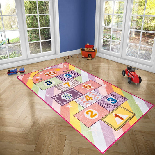 40''x70'' Kids Rainbow Rug for Kids Bedroom and playroom - BooooomJackson-Kids Rugs Carpet