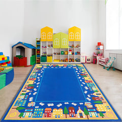 8'5"x 6'5"Reading Seat Area Rug Educational Carpet with Non-Slip Backing - BooooomJackson-Kids Rugs Carpet